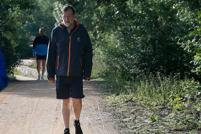 Mariano Rajoy haciendo deporte Mariano Rajoy haciendo deporte