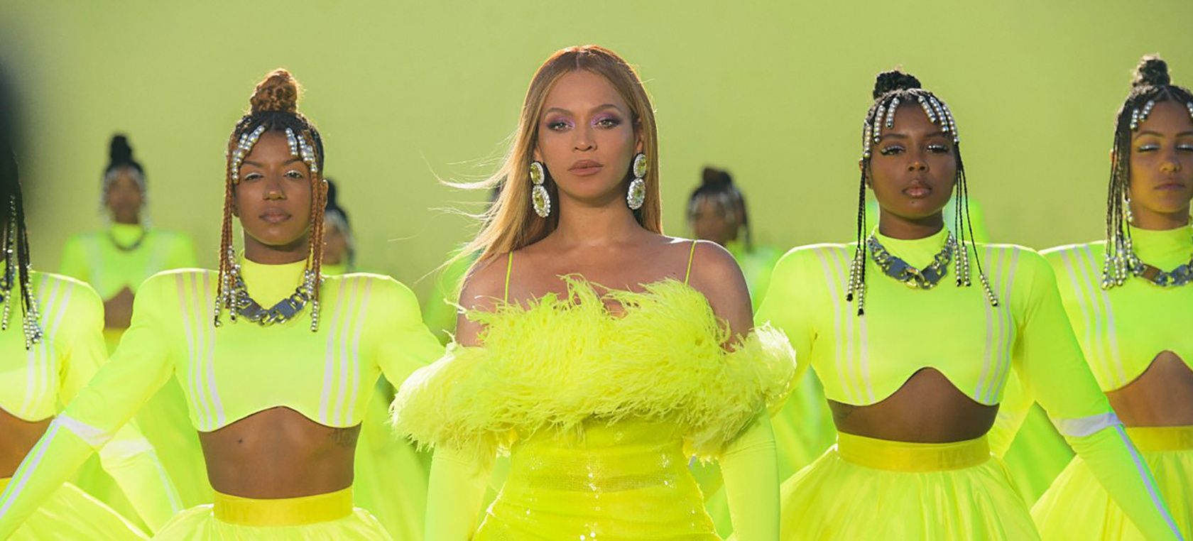 Beyoncé en la actuación de los oscars