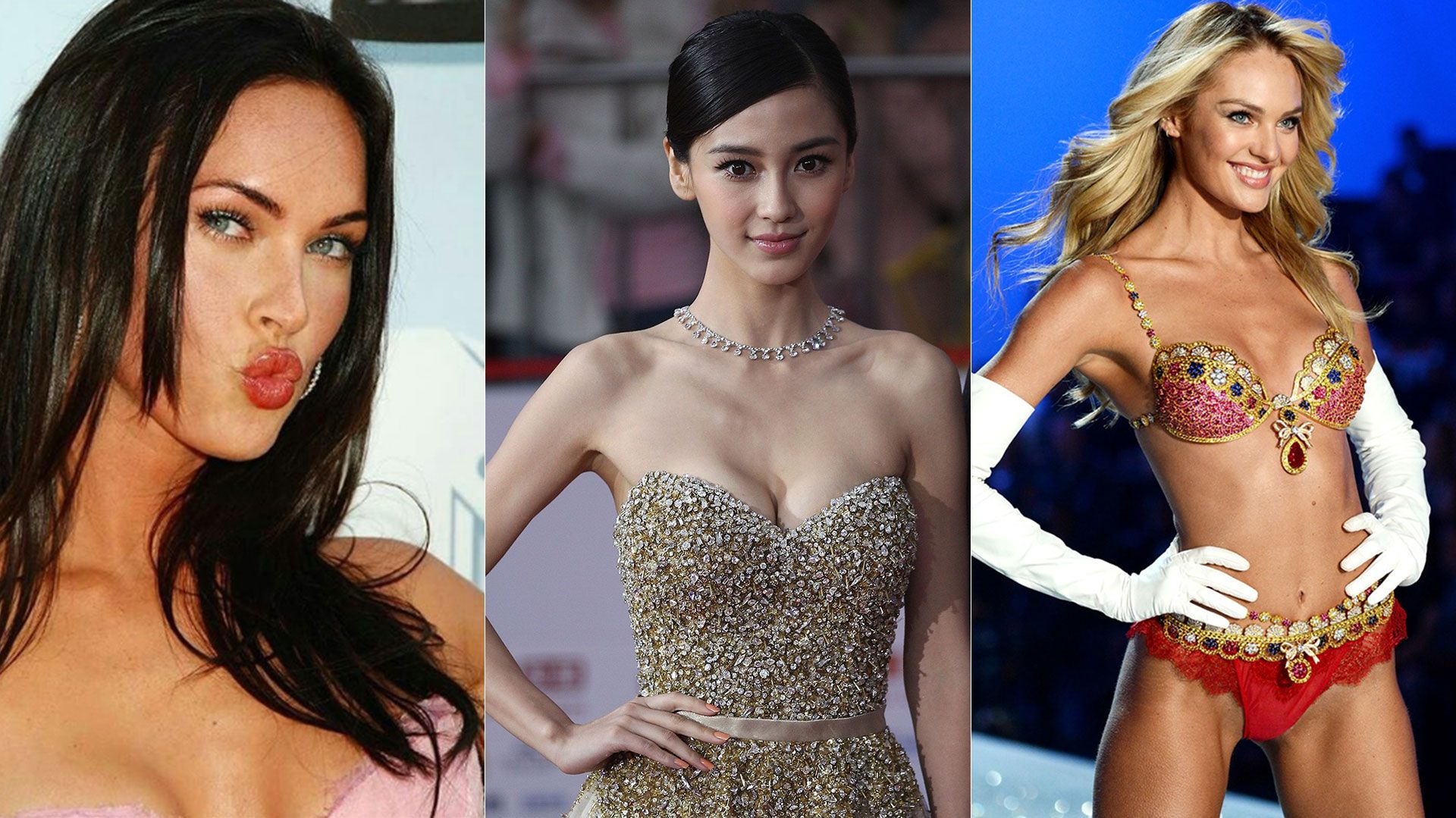Megan Fox, Angela Yeung Wing y Candice Swanepoel Megan Fox, Angela Yeung Wing y Candice Swanepoel