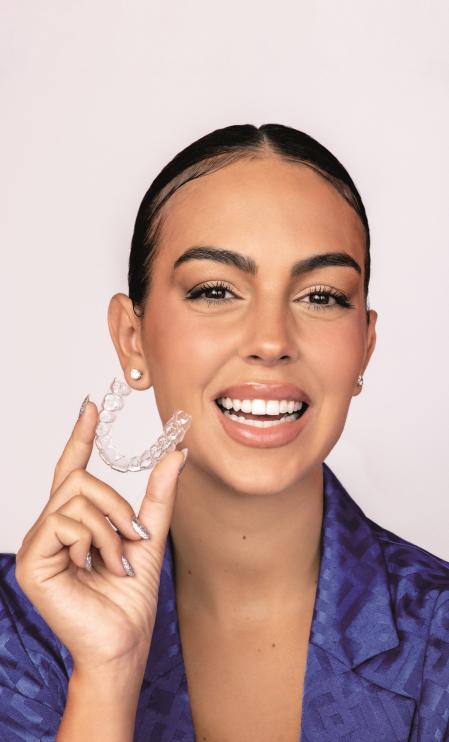 Georgina Rodríguez con la ortodoncia invisible