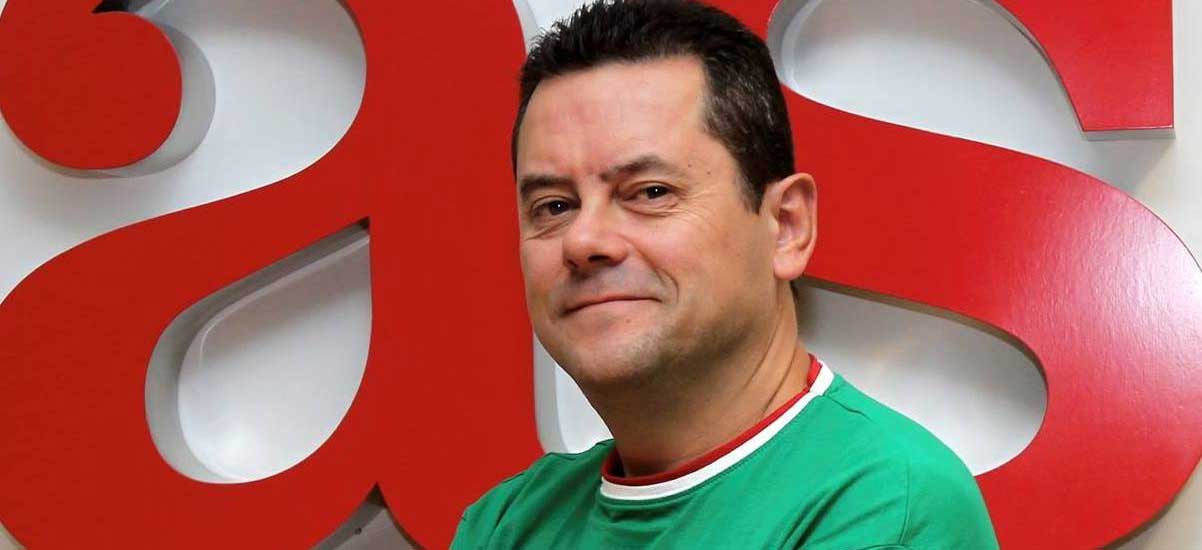 Tomás Roncero en la redacción de As