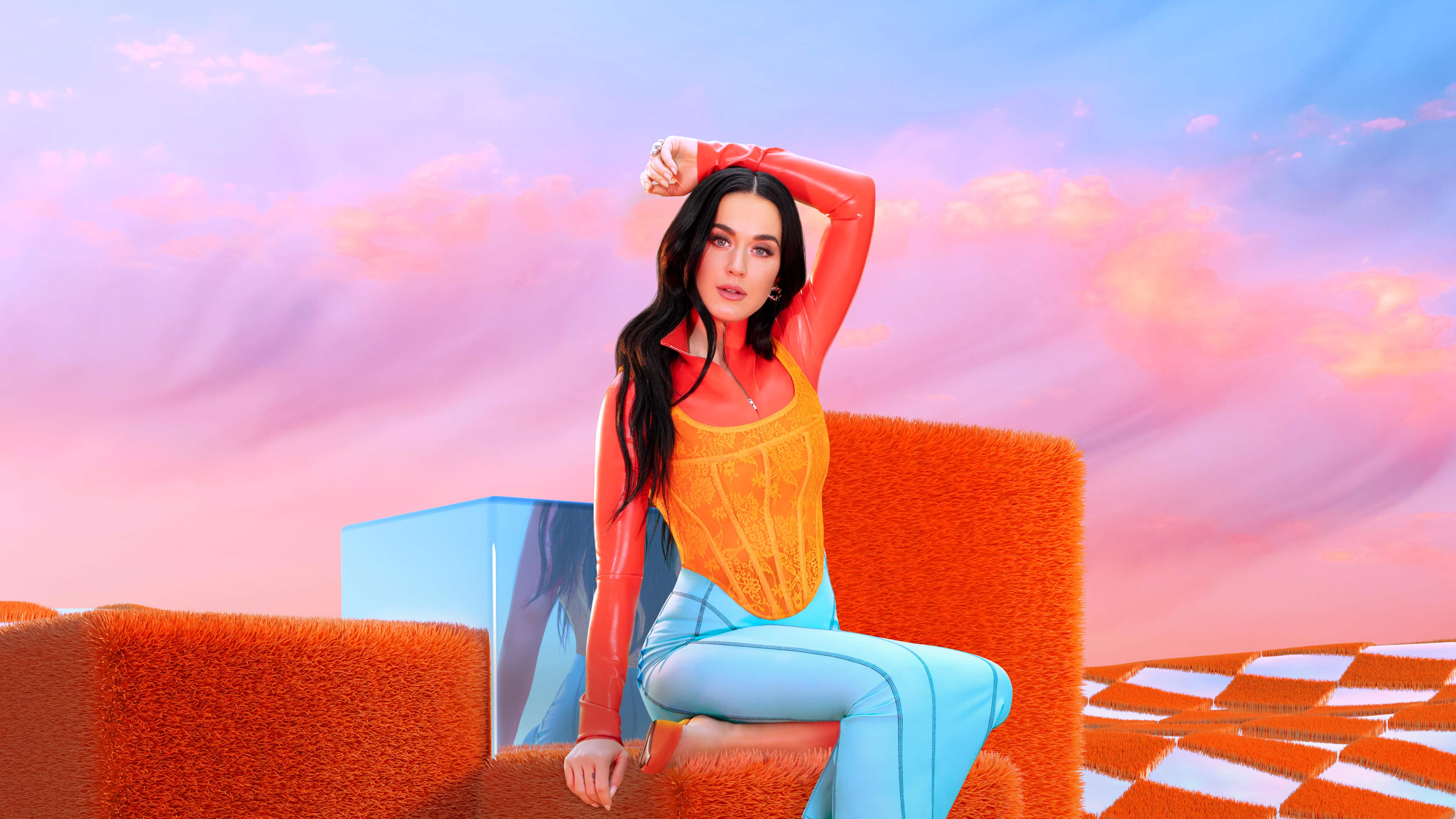 Katty Perry en una sesión de fotos