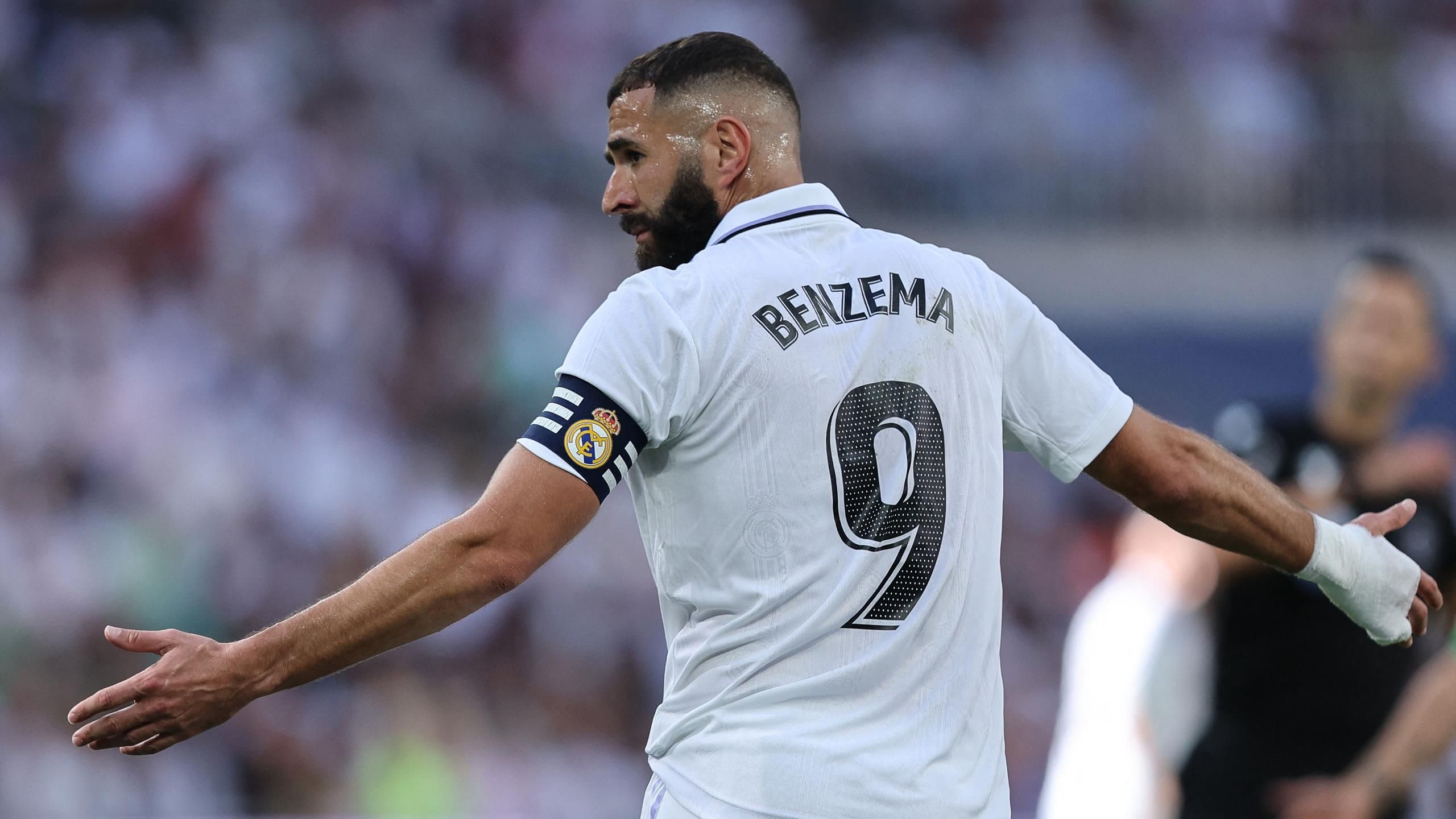 Karim Benzema con el Real Madrid