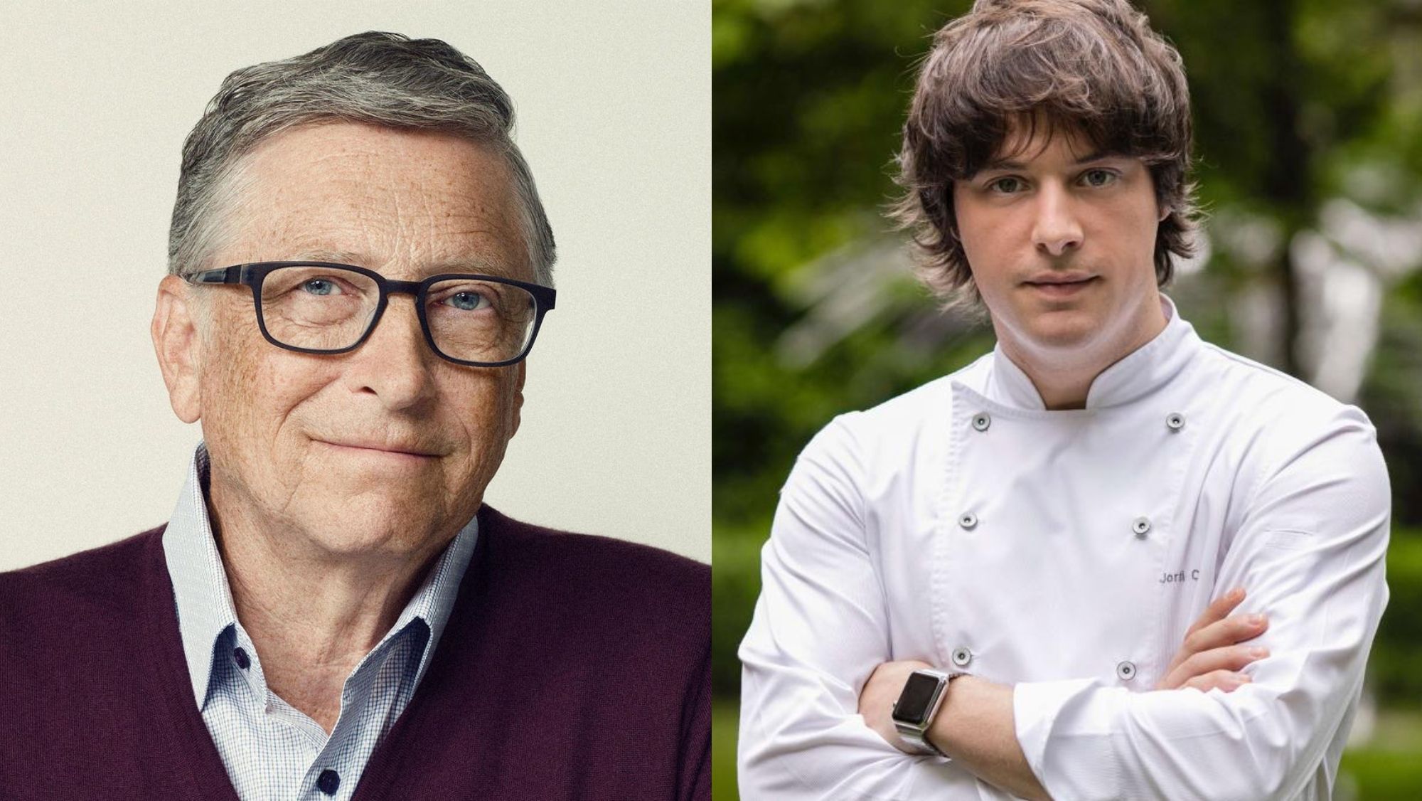 Bill Gates y el chef Jordi Cruz Bill Gates y el chef Jordi Cruz