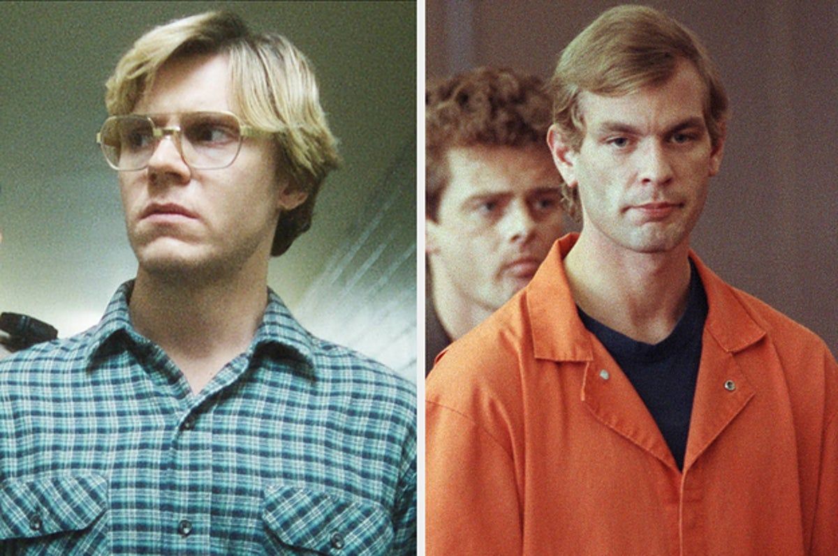 Evan Peters y Jeffrey Dahmer Evan Peters y Jeffrey Dahmer