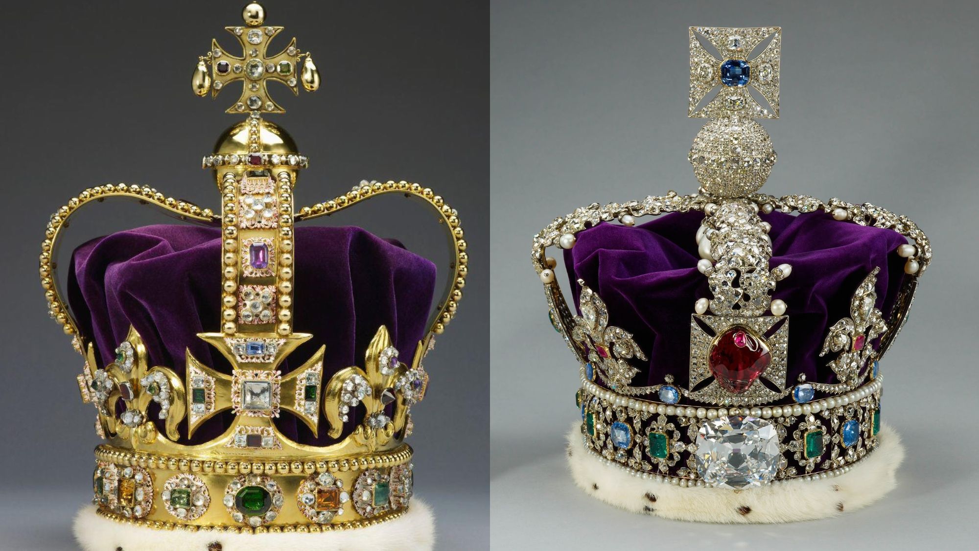 Corona de San Eduardo y Corona del Estado Imperial