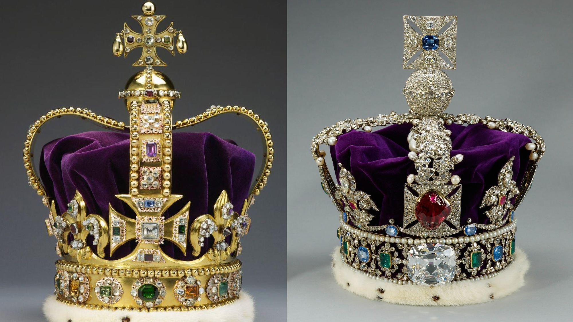 Corona de San Eduardo y Corona del Estado Imperial Corona de San Eduardo y Corona del Estado Imperial