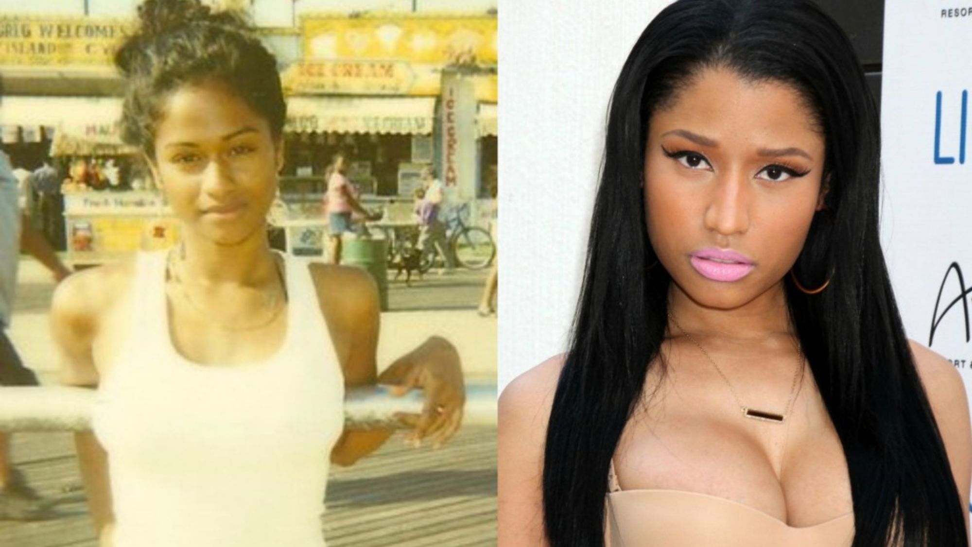 Nicki Minaj antes y ahora