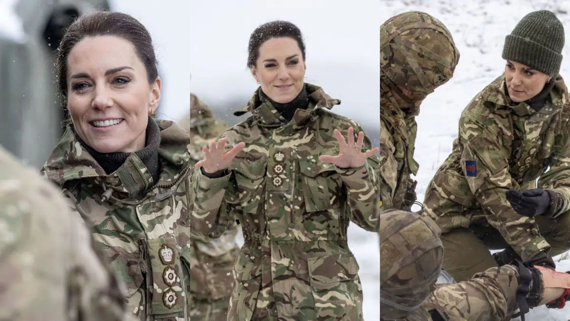 Kate Middelton con su look militar Kate Middelton con su look militar