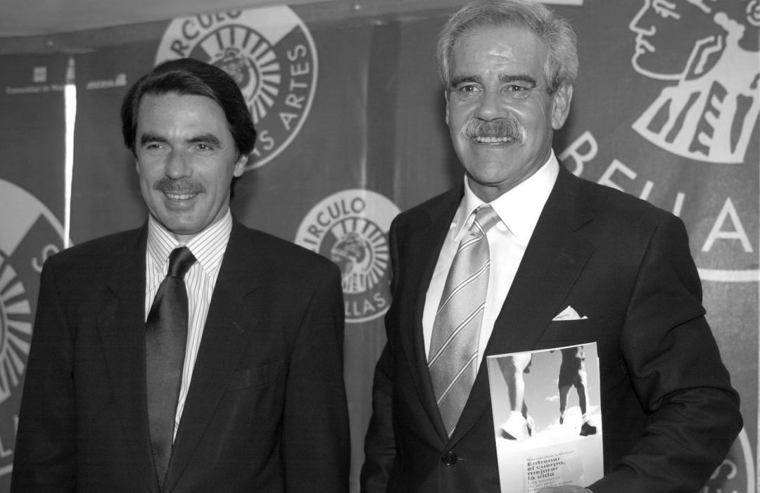 José María Aznar y el fallecido Bernardino Lombao José María Aznar y el fallecido Bernardino Lombao