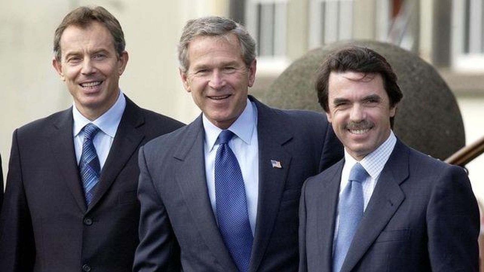 La foto de Aznar en apoyo a la guerra de Irak La foto de Aznar en apoyo a la guerra de Irak