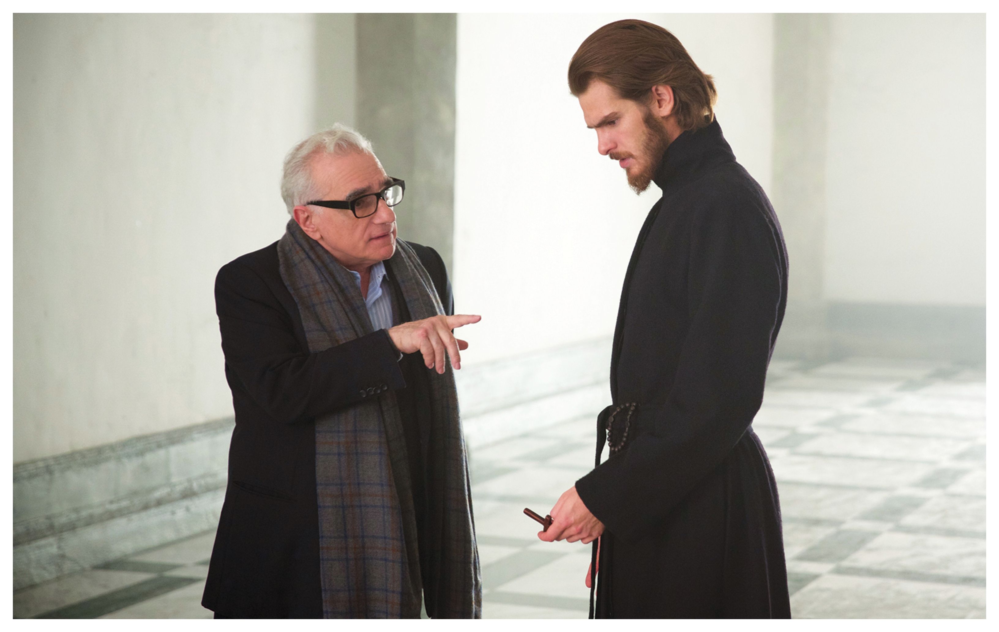 Martin Scorsese y Andrew Garfield