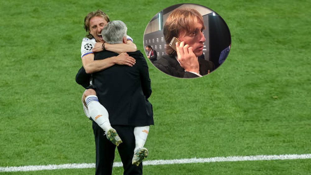 Modric mantiene contacto con el posible sustituto de Ancelotti: "¿Vendrás este verano?"