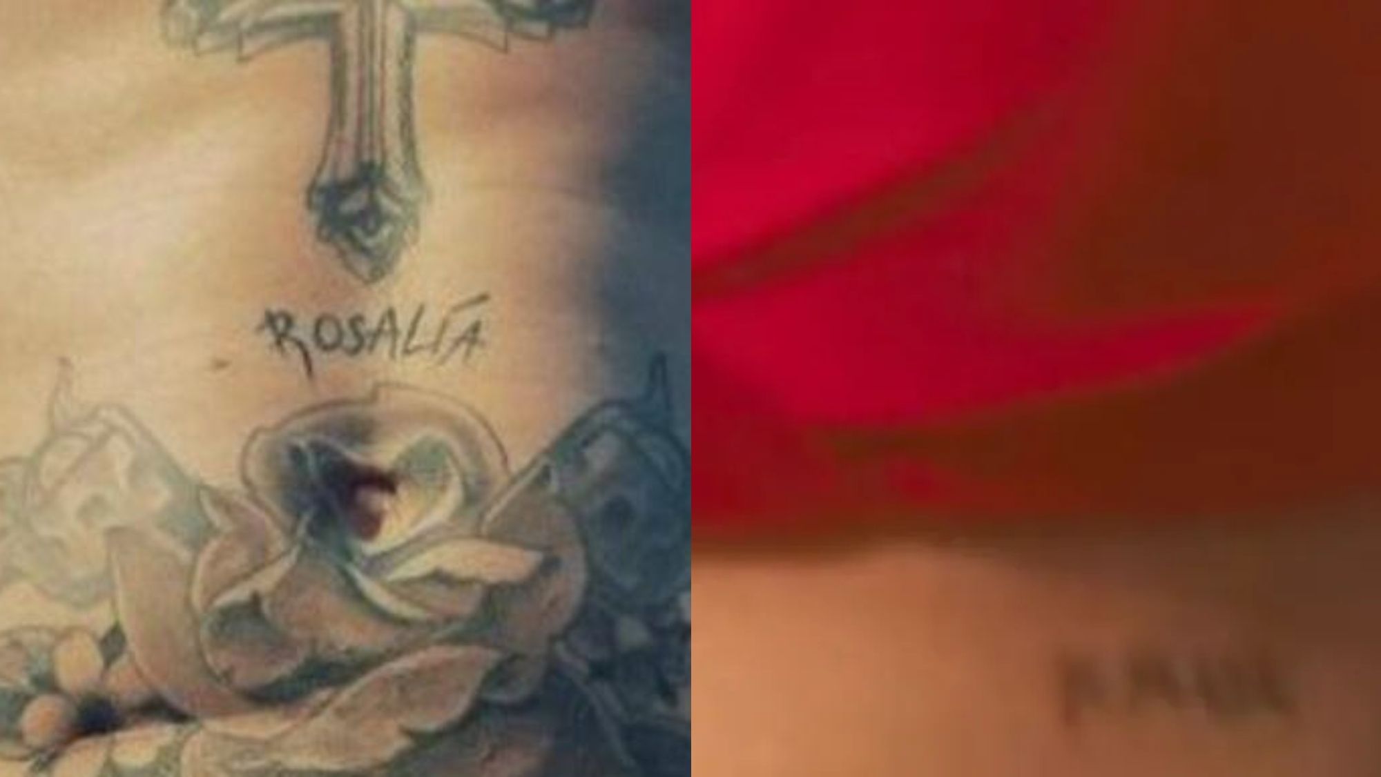 Los tatuajes de Rosalía y Rauw Alejandro