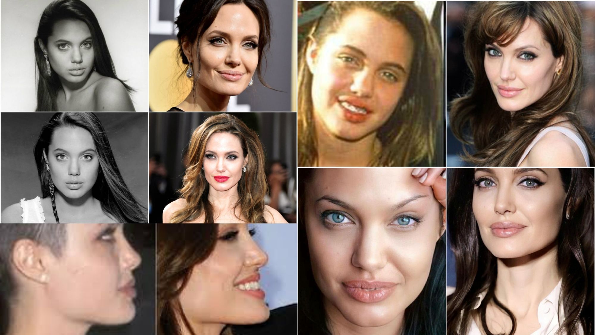 Angelina Jolie el antes y el después