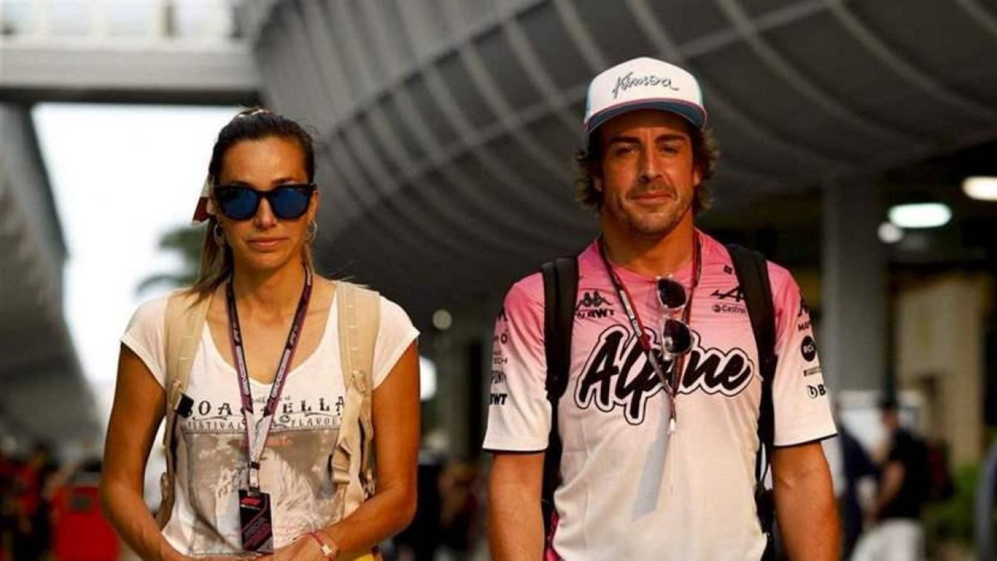 Fernando Alonso y Andrea Schlager