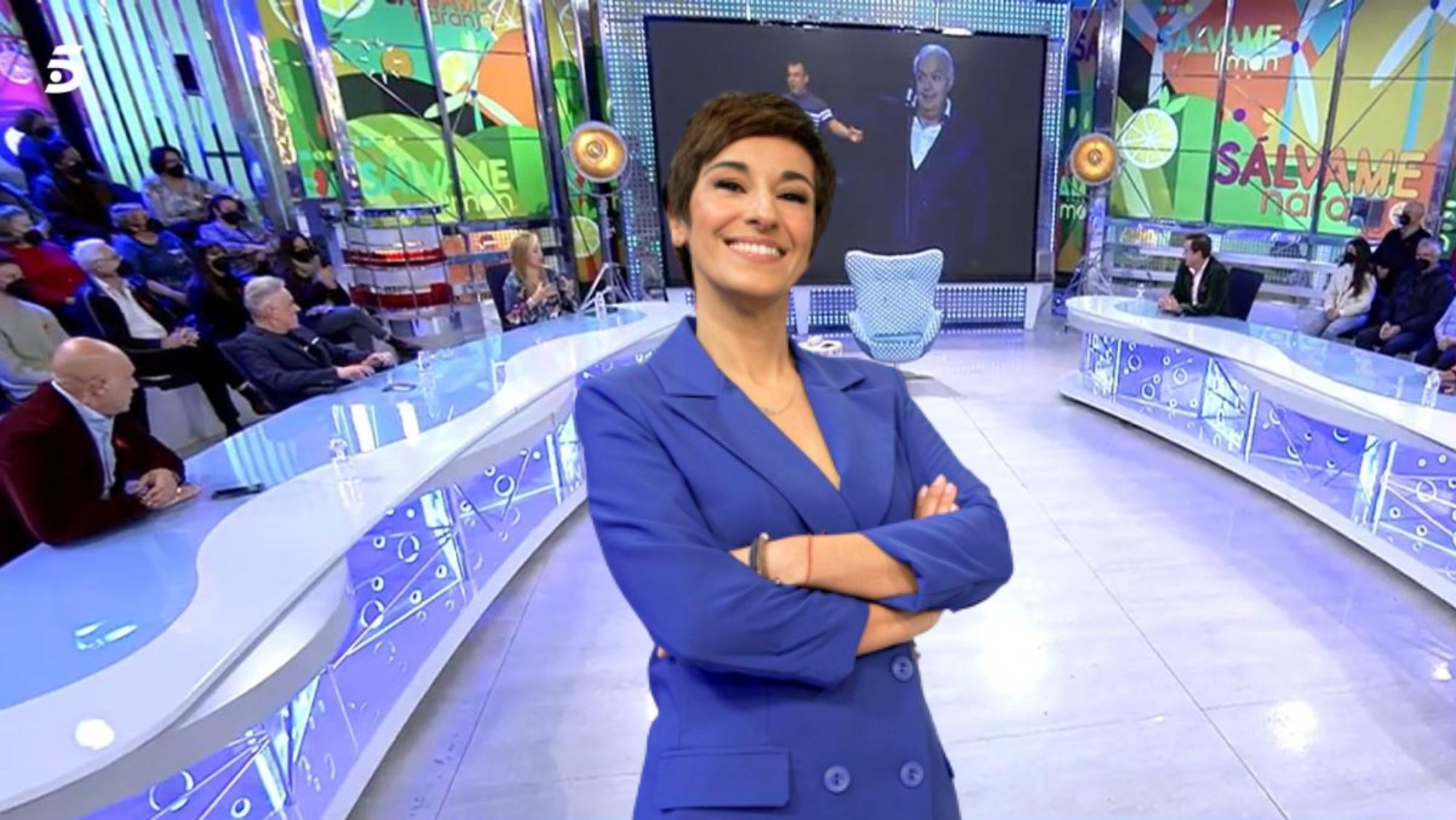 Adela González en el plató