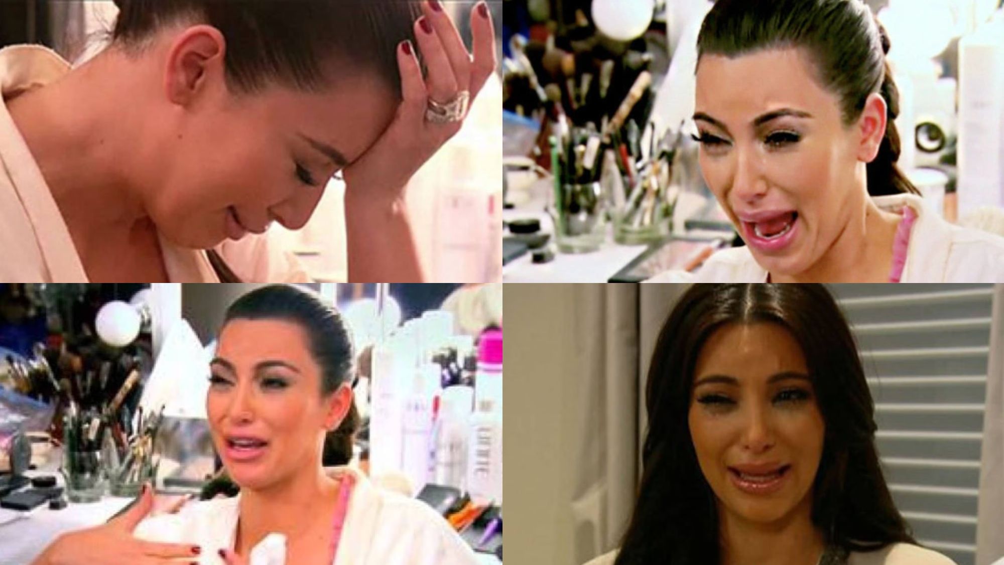 Kim Kardashian y sus caras de llanto