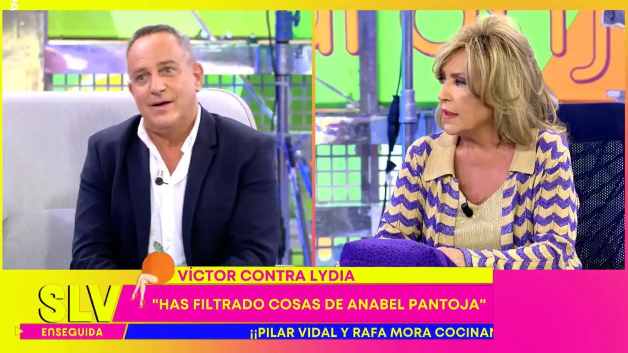 Lydia Lozano y Victor Sandoval en plena bronca