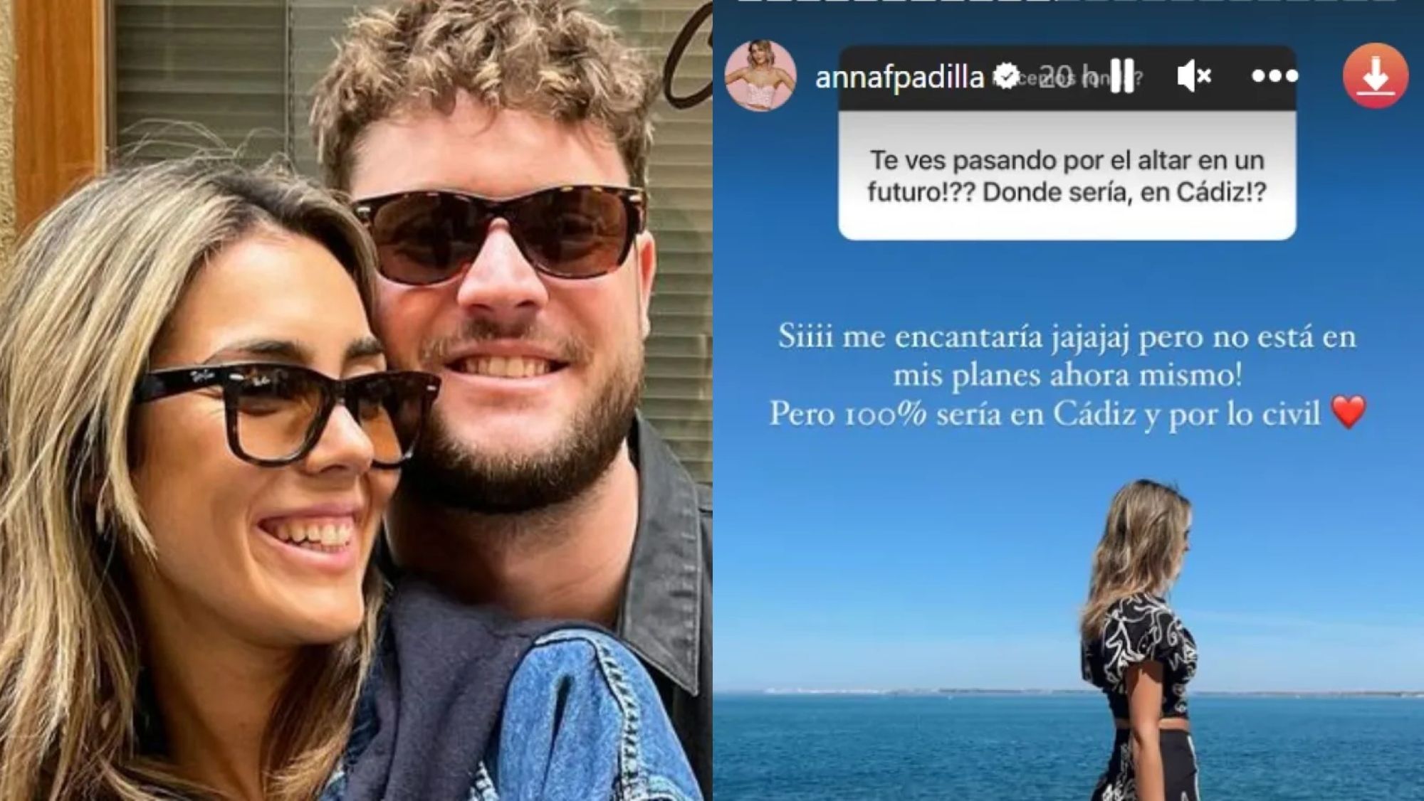 Ana Ferrer Padilla y su novio