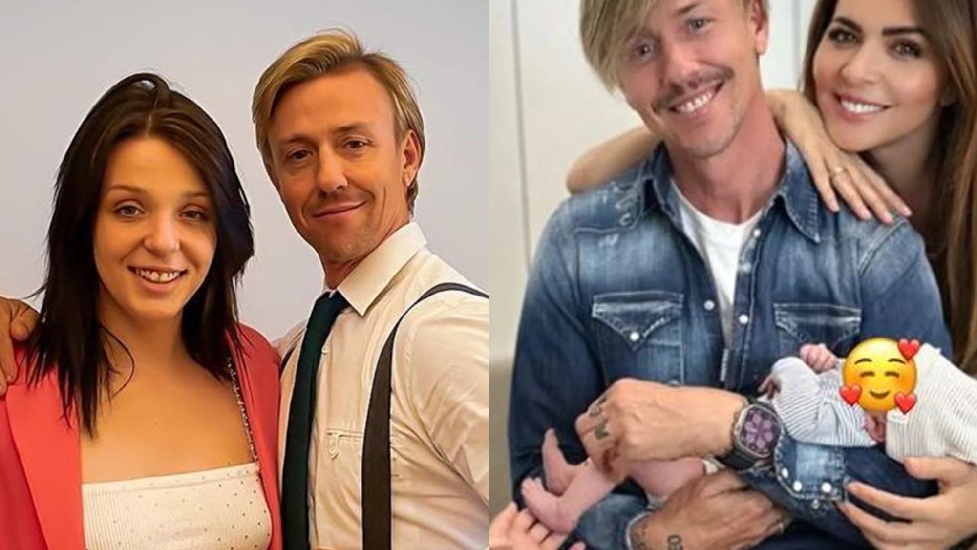 Guti con su hija y con su nieto Guti con su hija y con su nieto