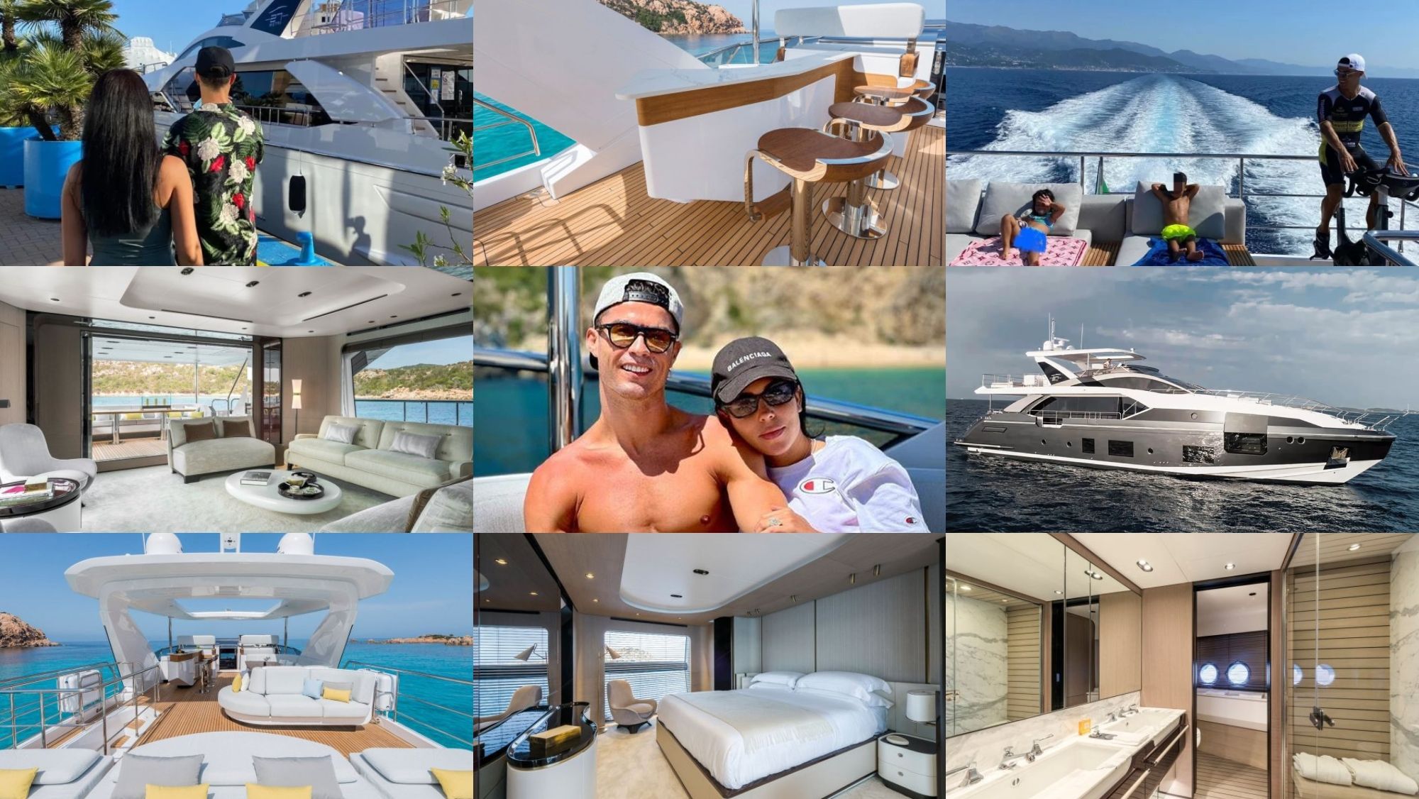 Detalles del yate de Cristiano y Georgina