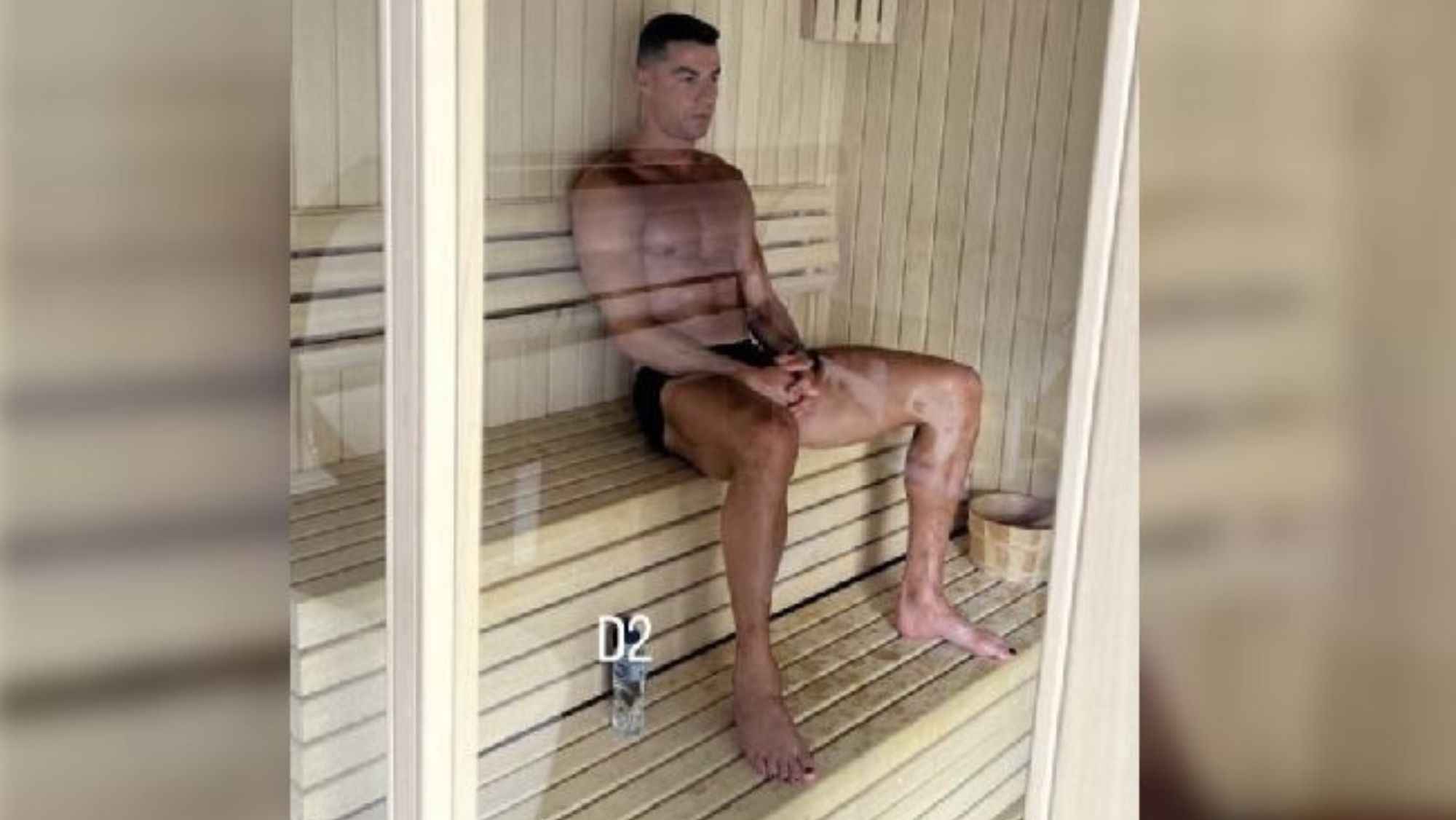 Cristiano Ronaldo en la sauna Cristiano Ronaldo en la sauna