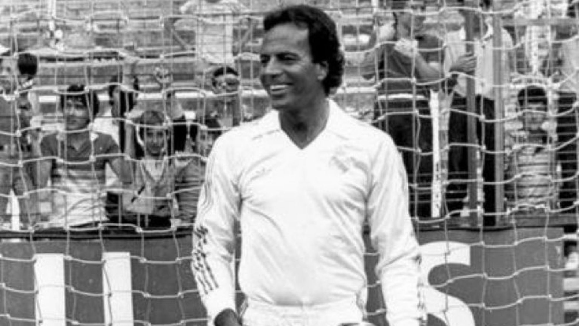 Julio Iglesias como portero del Real Madrid Julio Iglesias como portero del Real Madrid
