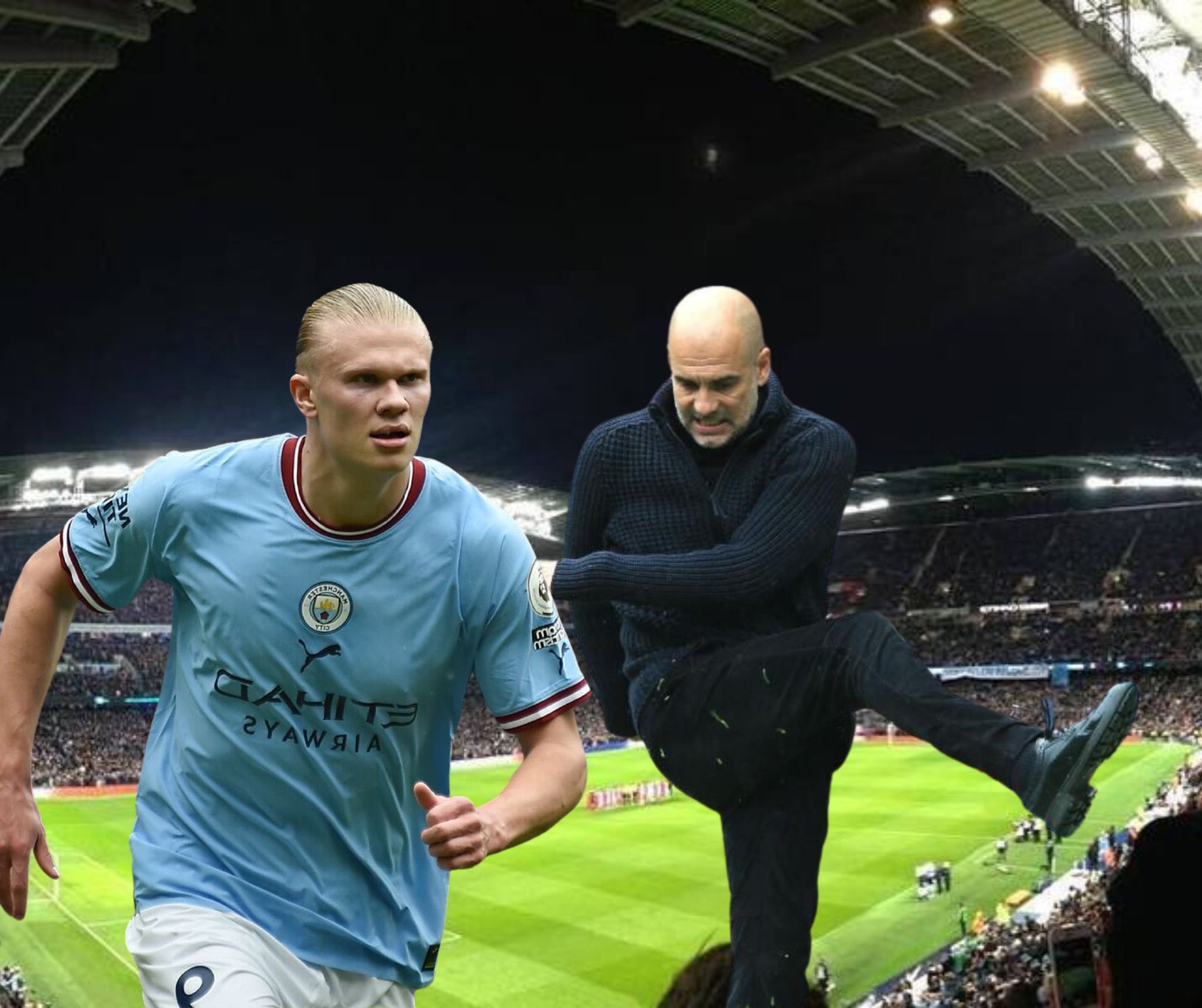Bronca entre Haaland y Guardiola a horas de enfrentarse al Real Madrid