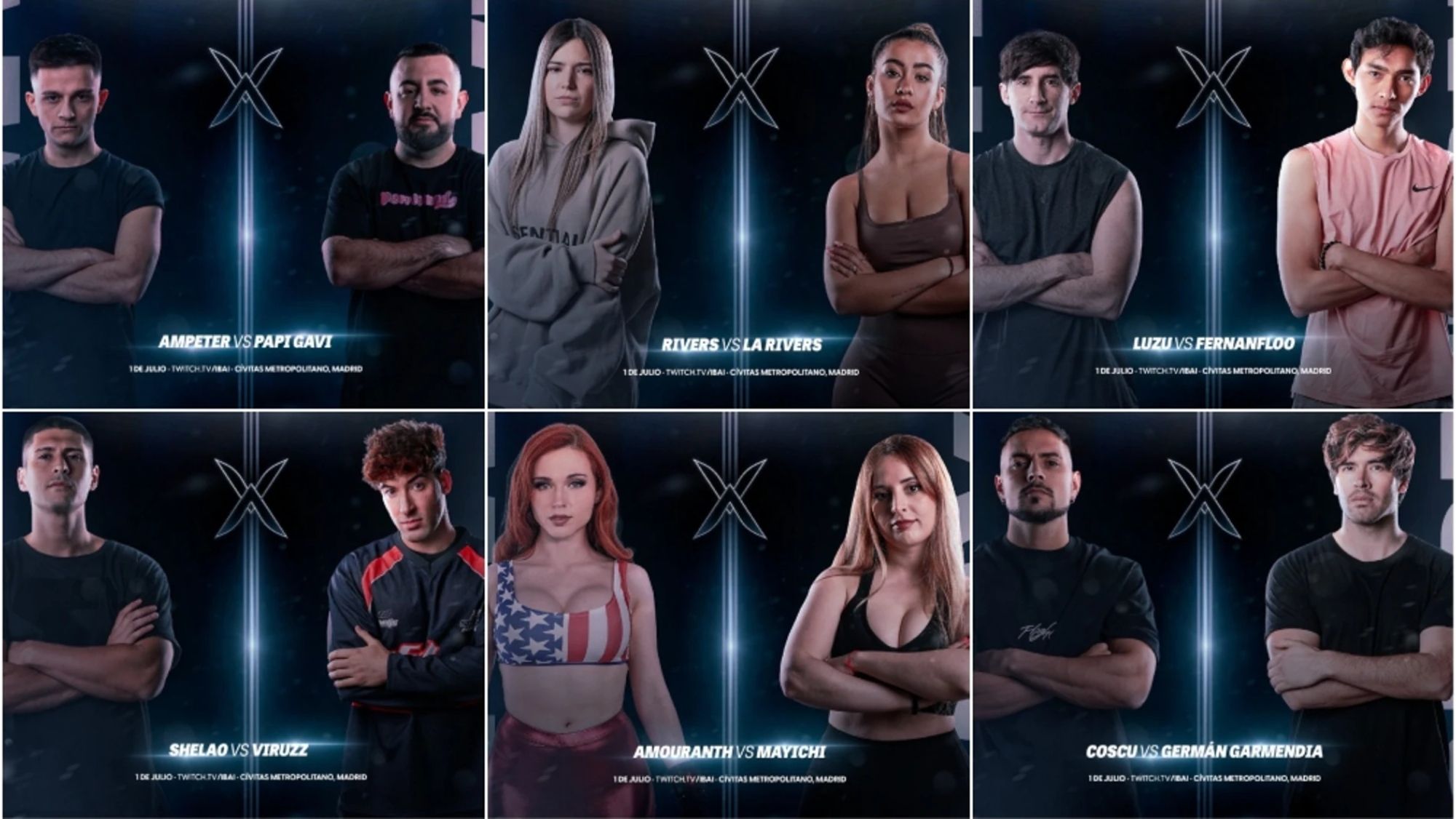 Combates de La Velada del Año 3 Combates de La Velada del Año 3