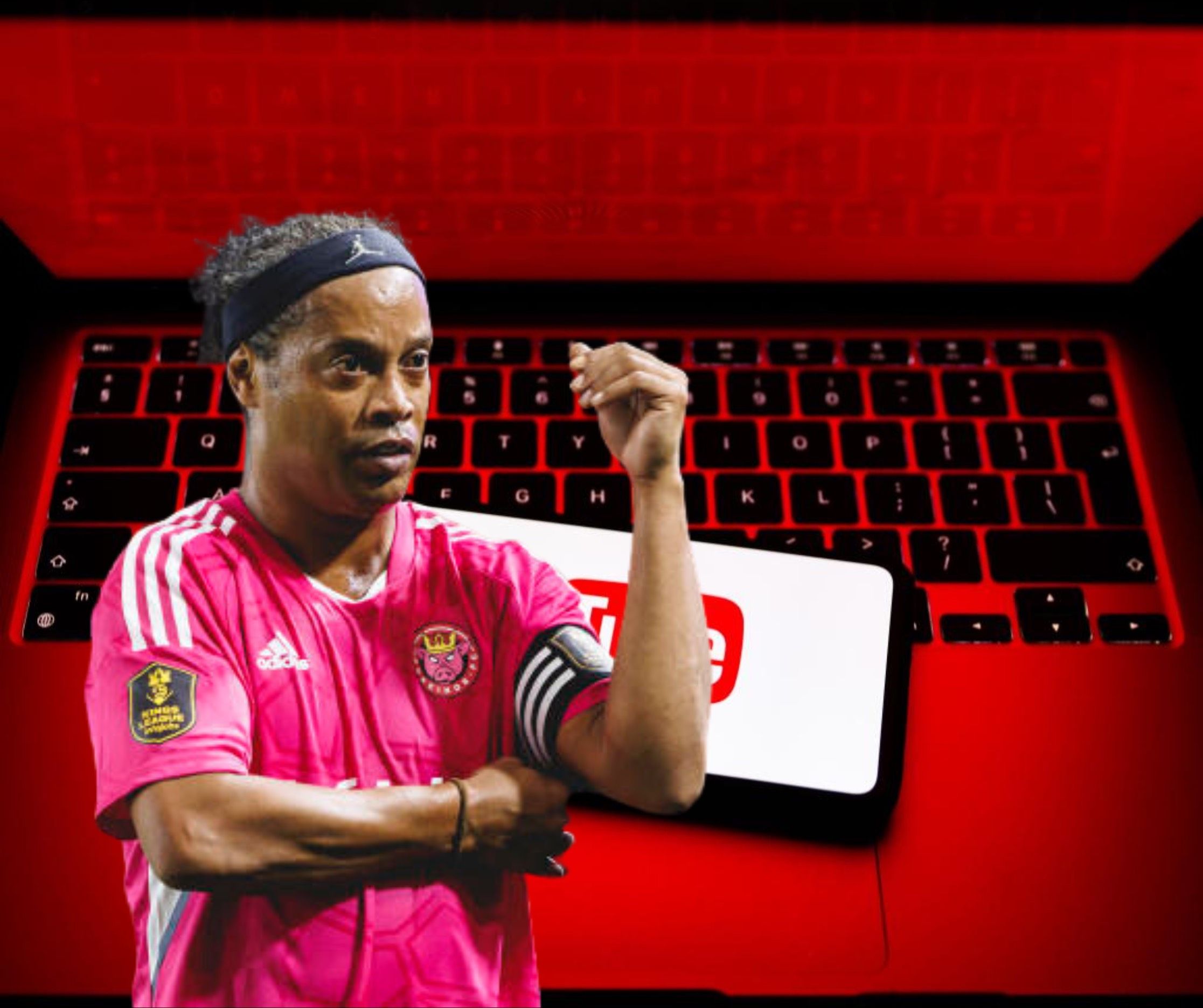 Ronaldinho se cuela en un videoclip de un famoso cantante internacional