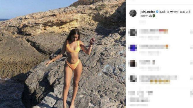 el primer posado de Julia Janeiro en Instagram el primer posado de Julia Janeiro en Instagram