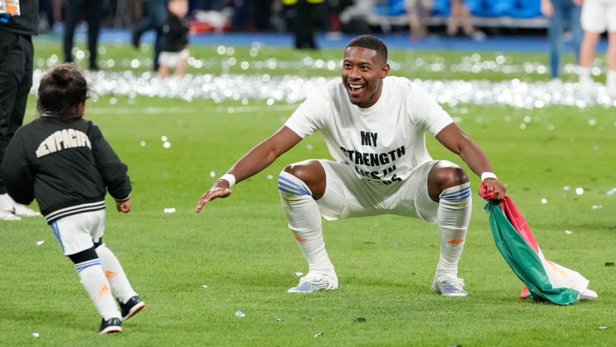 David Alaba y su hijo Zion David Alaba y su hijo Zion