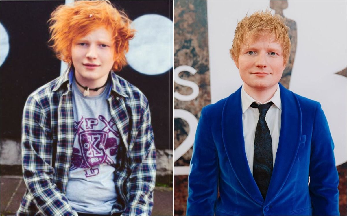 Ed Sheeran, antes y después Ed Sheeran, antes y después