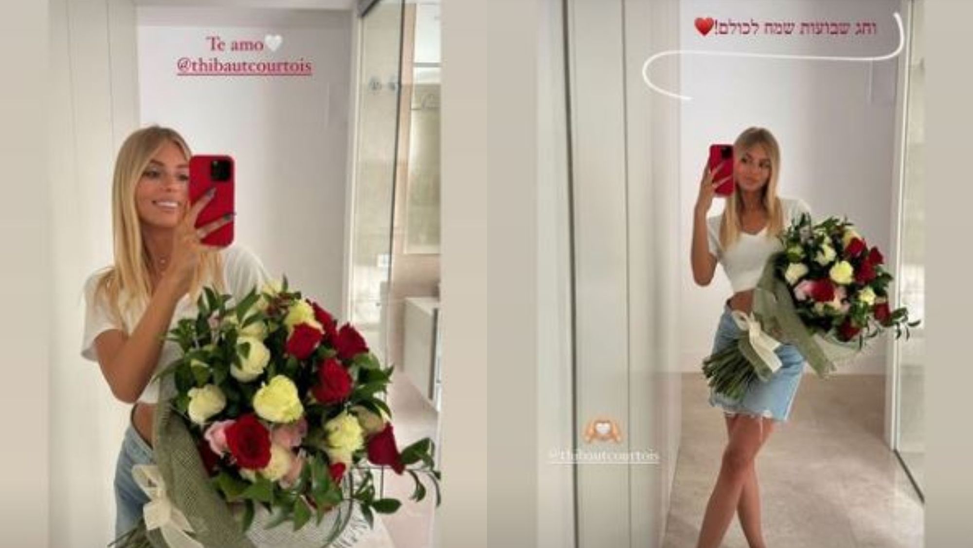 Mishel Gerzig y el regalo de Thibaut Courtois Mishel Gerzig y el regalo de Thibaut Courtois