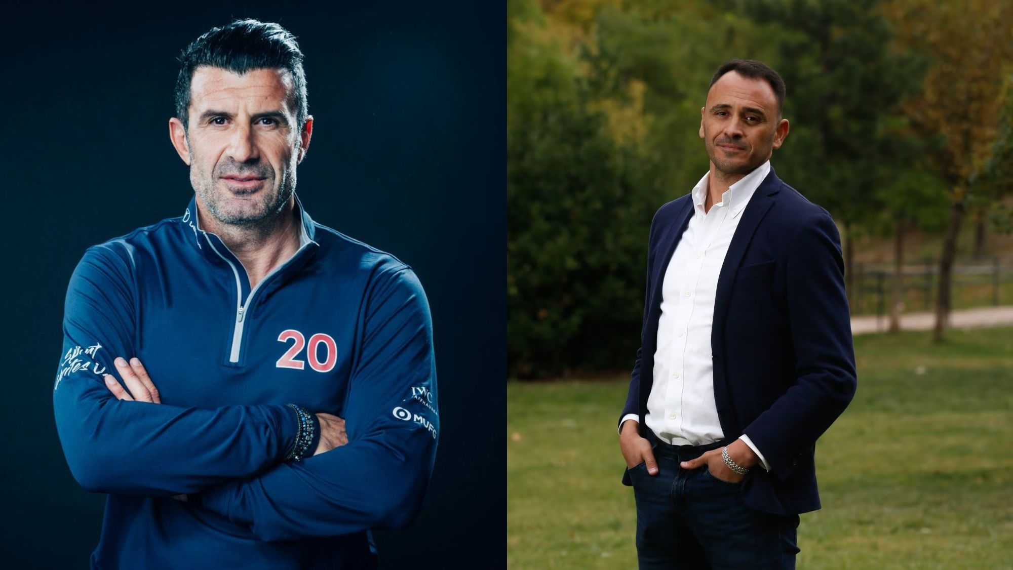 Luis Figo y Roberto Sotomayor Luis Figo y Roberto Sotomayor