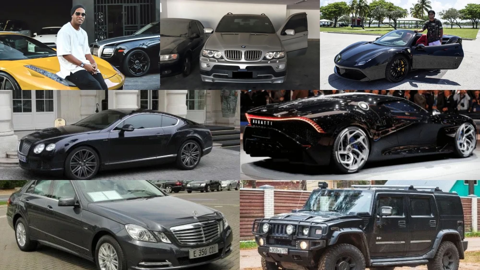 Ronaldinho y sus coches Ronaldinho y sus coches