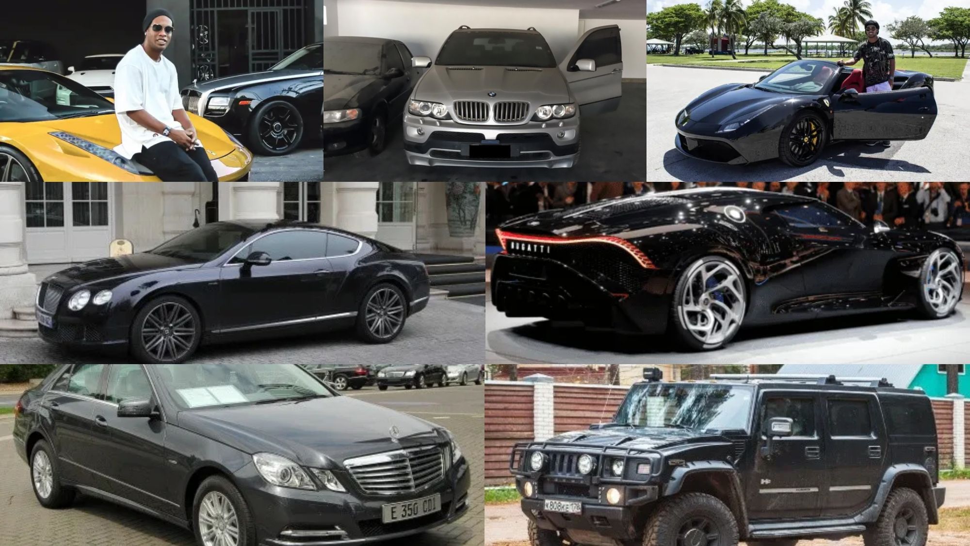 Ronaldinho y sus coches