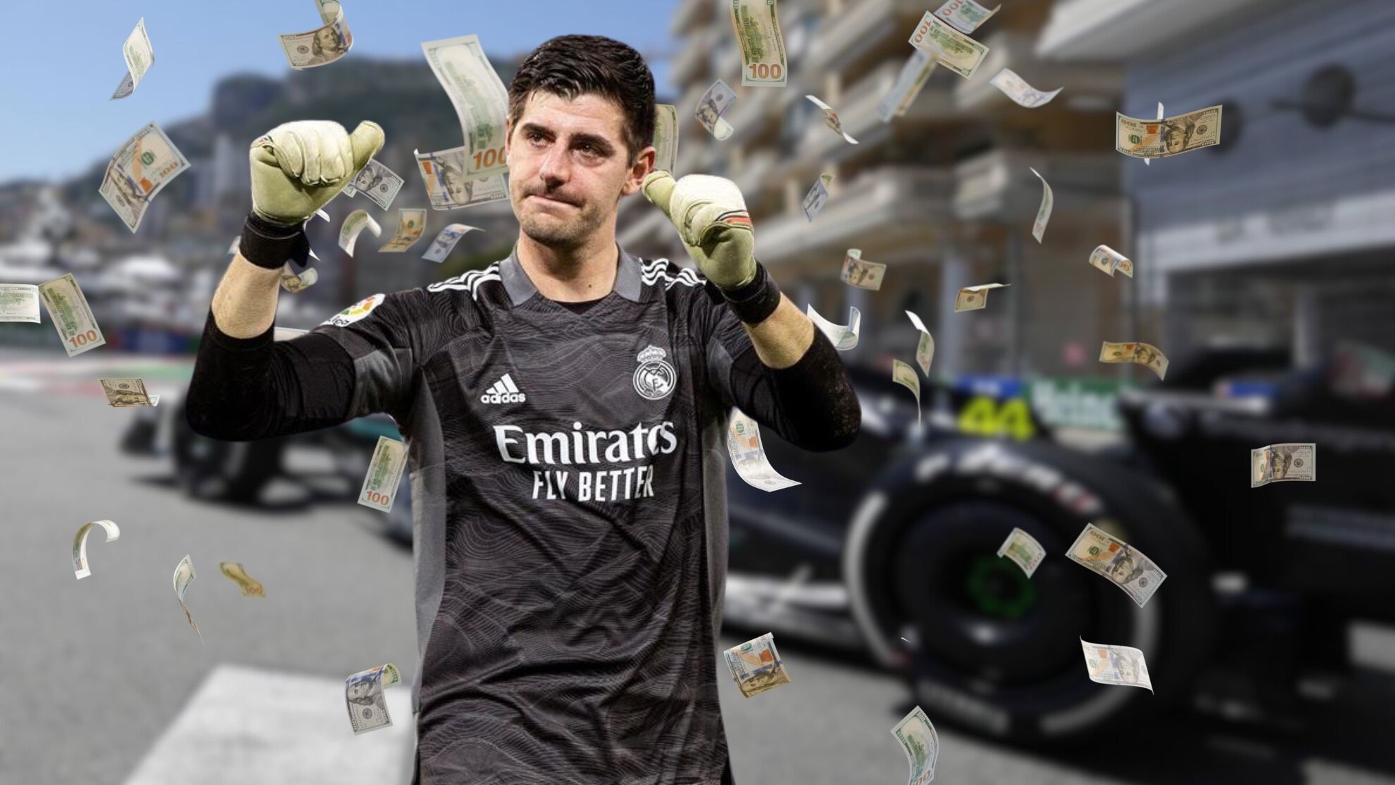 Courtois hace de oro a Hamilton