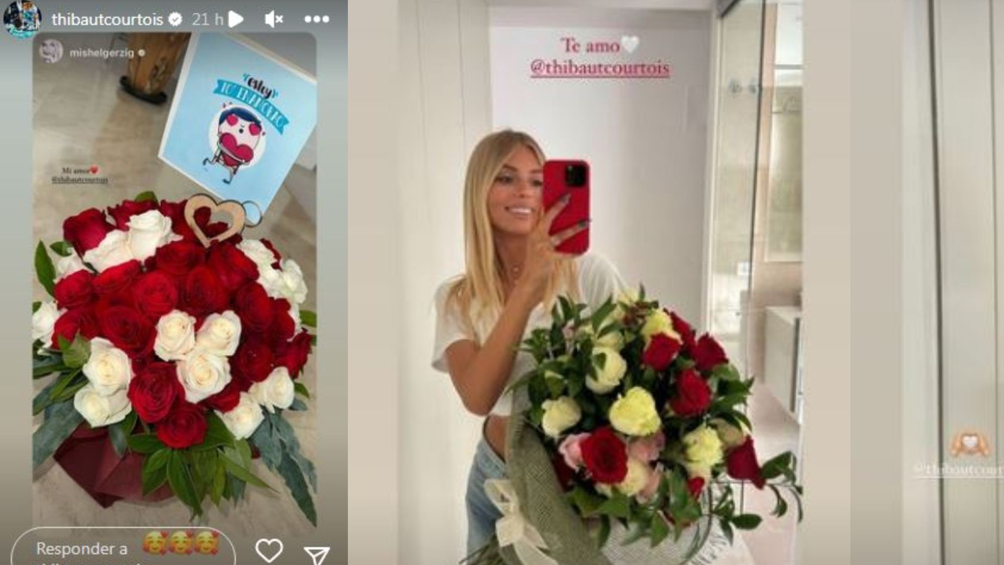 Mishel Gerzig enseñándo los regalos de amor de Courtois Mishel Gerzig enseñándo los regalos de amor de Courtois