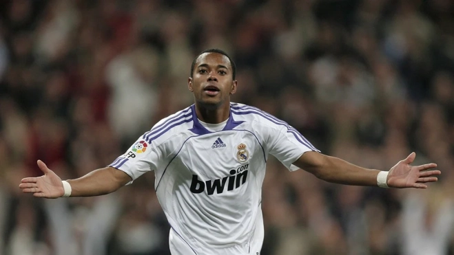 Robinho con el Real Madrid