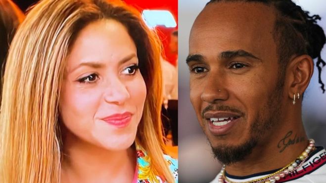 Shakira y Lewis Hamilton