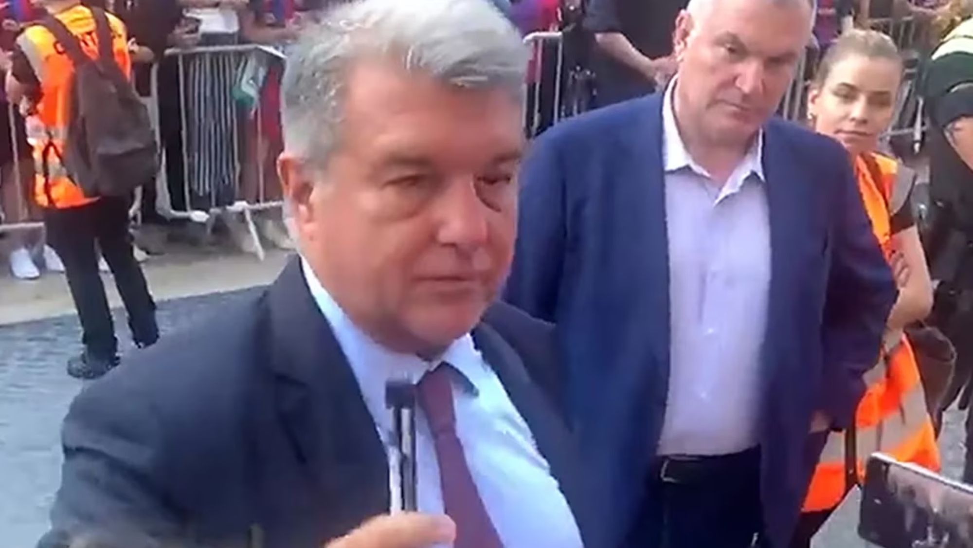 Captura del vídeo de Laporta Captura del vídeo de Laporta