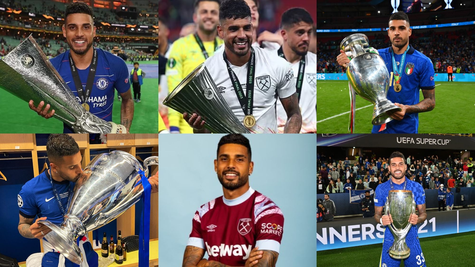 El palmarés europe de Emerson Palmieri El palmarés europe de Emerson Palmieri