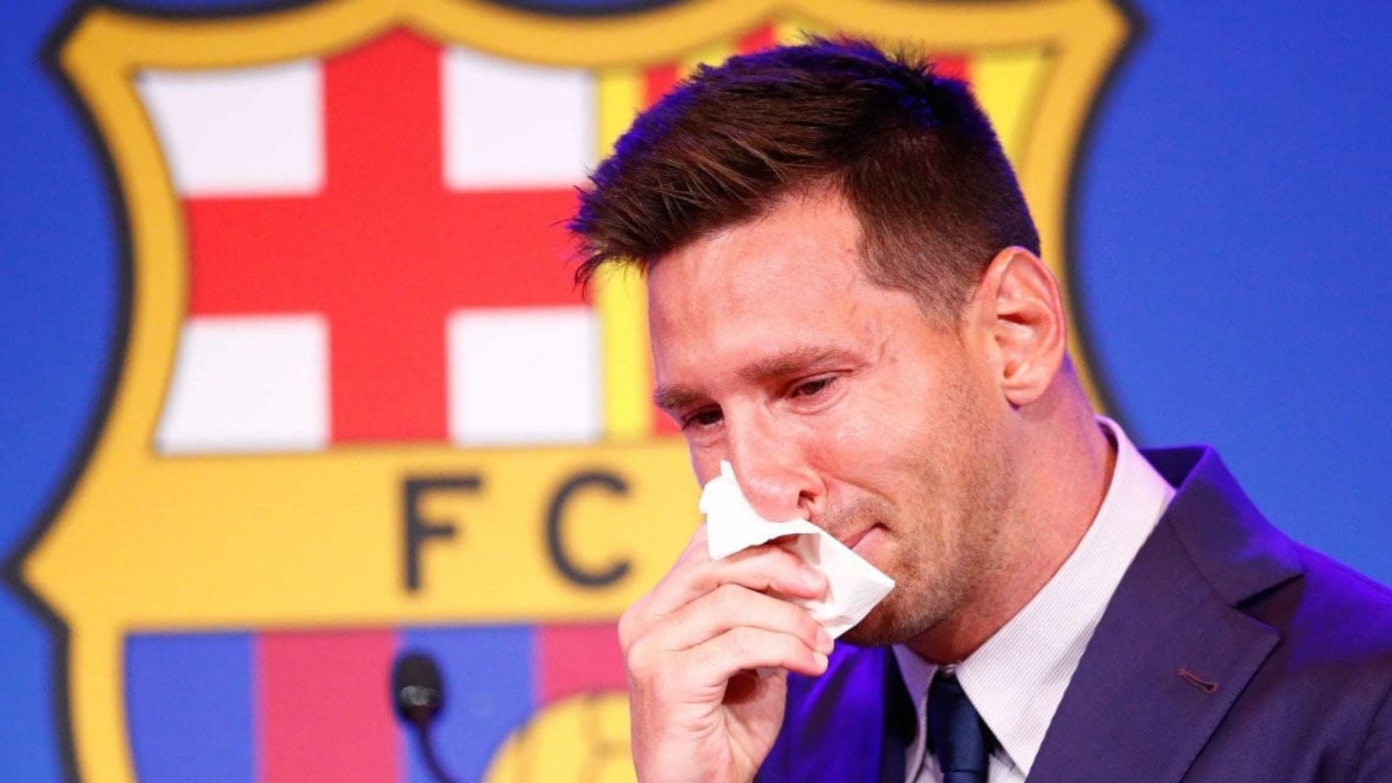 Leo Messi el día que dejó el F.C. Barcelona