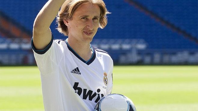 Luka Modric en su llegada al Real Madrid Luka Modric en su llegada al Real Madrid