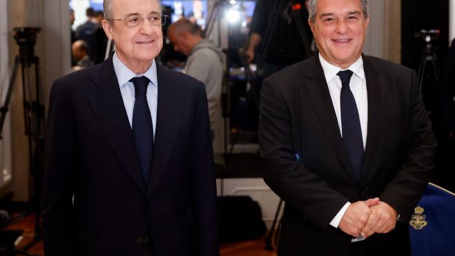 Florentino Pérez y Joan Laporta Florentino Pérez y Joan Laporta