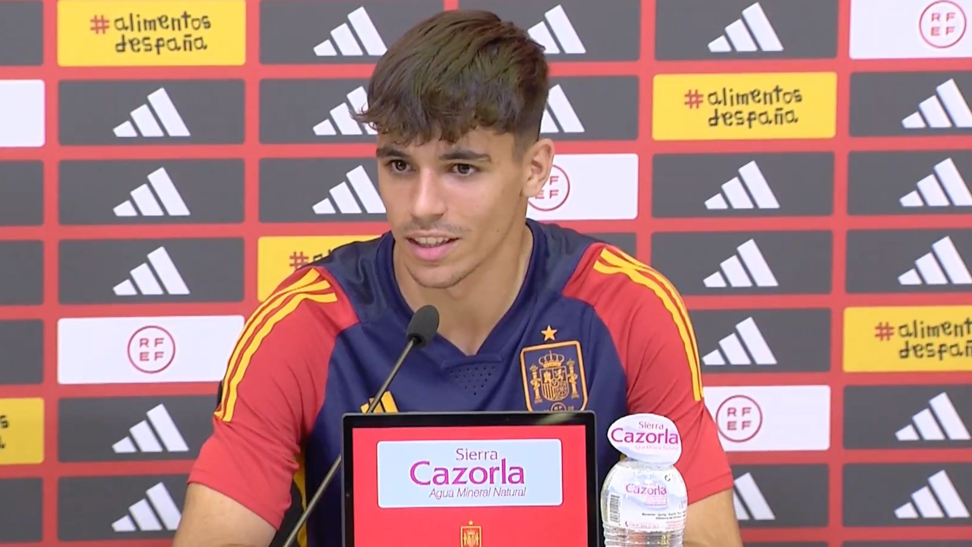 Gabri Veiga en la concentración de la Sub 21 Gabri Veiga en la concentración de la Sub 21