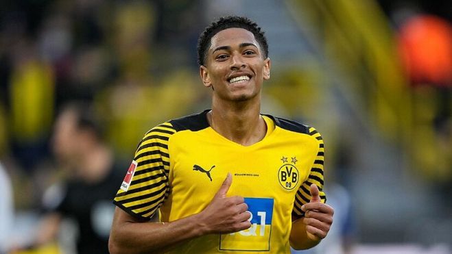 Jude Bellingham con su ex equipo el Borussia Dormund Jude Bellingham con su ex equipo el Borussia Dormund