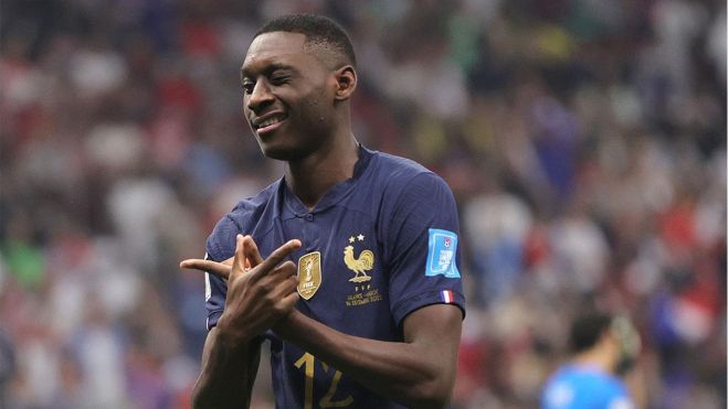 Kolo Muani con la selección de Francia Kolo Muani con la selección de Francia